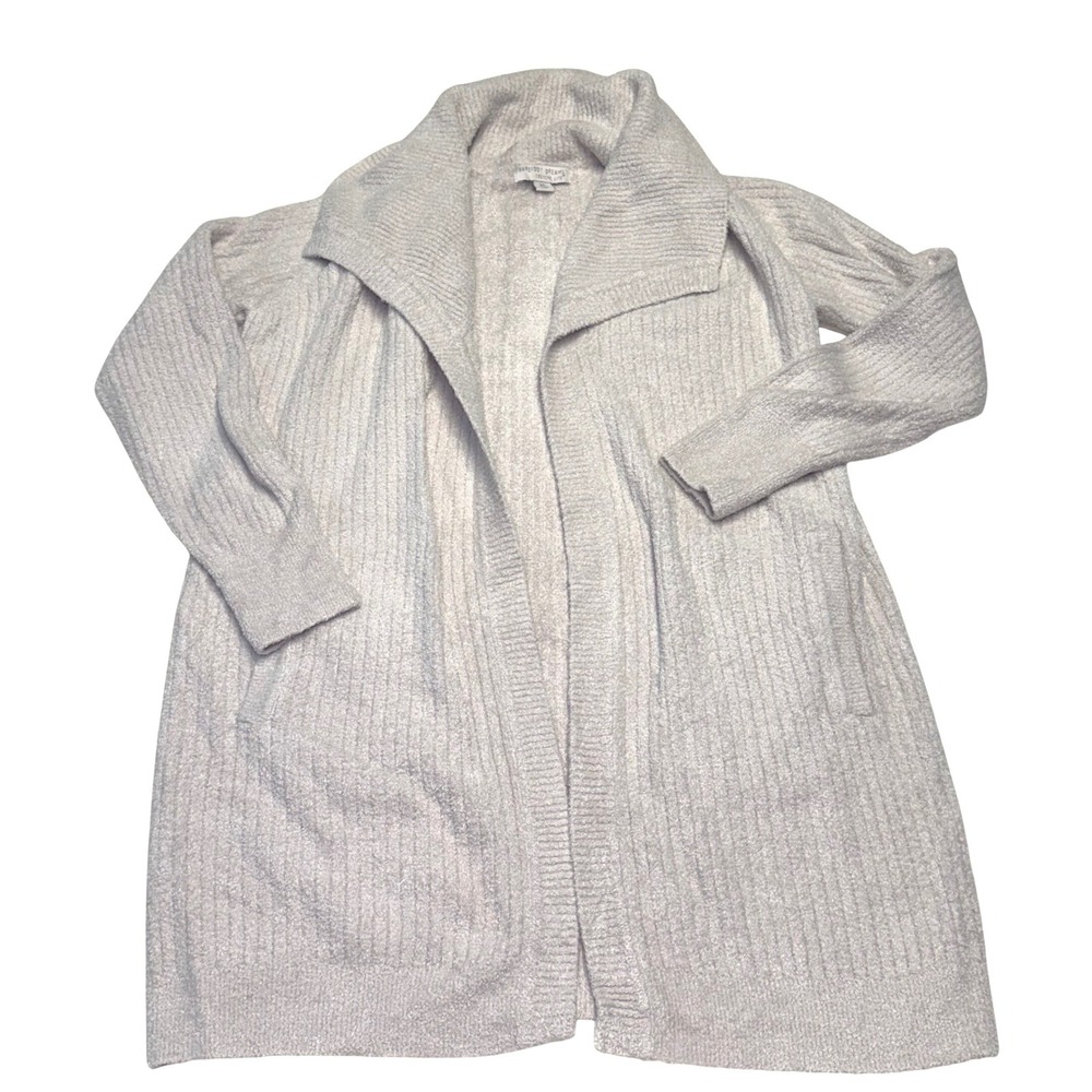 Barefoot Dreams CozyChic Lite Ribbed Cardigan Oatmeal Beige  XS‎ Lounge
